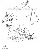 STAND / FOOTREST for Yamaha YZ 1992