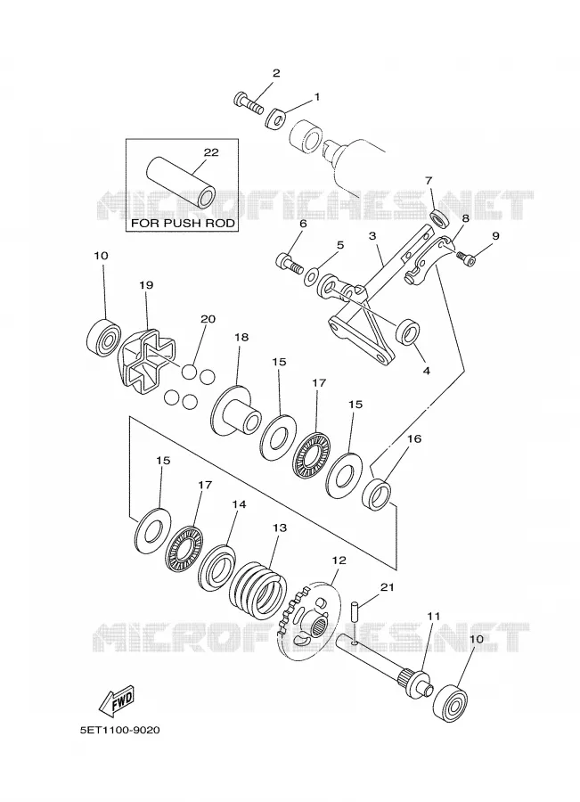 EXHAUST VALVE Yamaha MOTO 125 2000 YZ  YZ125