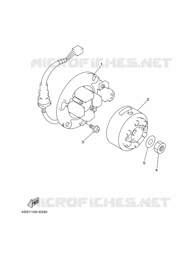 IGNITION Yamaha MOTO 125 2000 YZ  YZ125