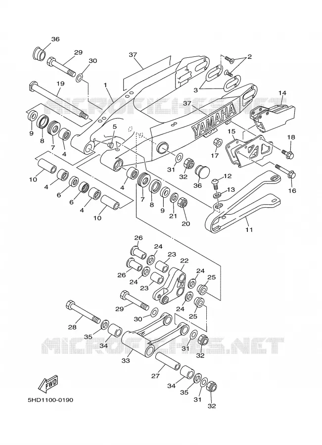 SWINGARM Yamaha MOTO 125 2000 YZ  YZ125