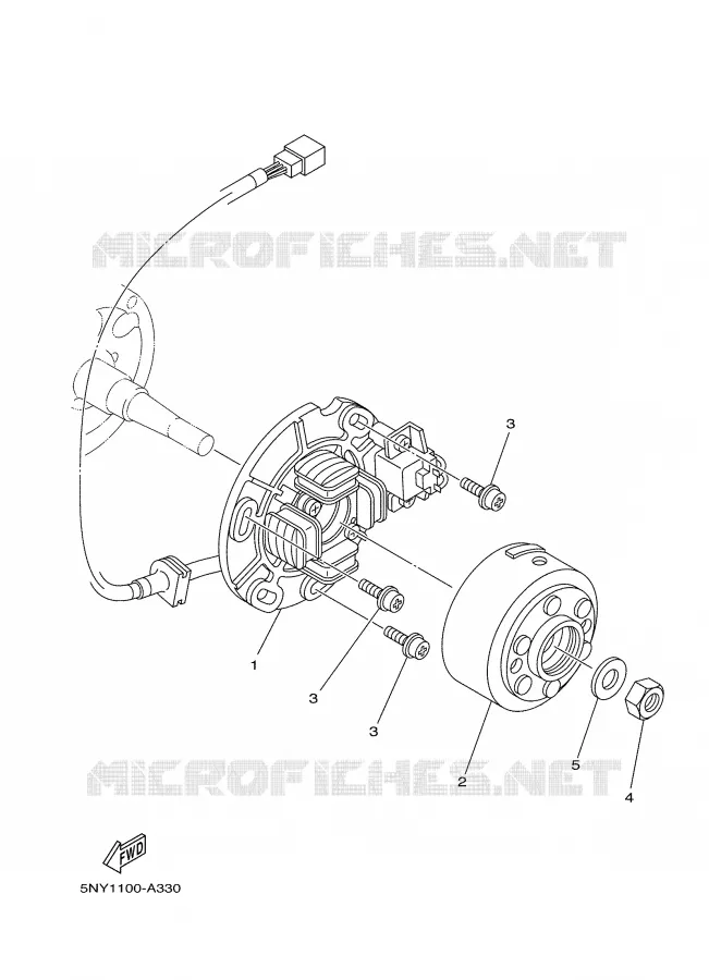IGNITION Yamaha MOTO 125 2002 YZ  YZ125