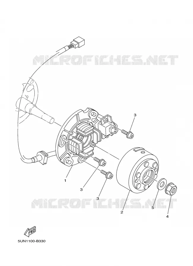 IGNITION Yamaha MOTO 125 2003 YZ  YZ125