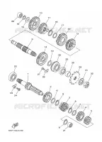 TRANSMISSION for Yamaha YZ 2004