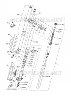 FRONT FORK for Yamaha YZ 2004