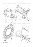 FRONT BRAKE CALIPER for Yamaha YZ 2004