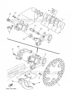 REAR BRAKE CALIPER for Yamaha YZ 2004