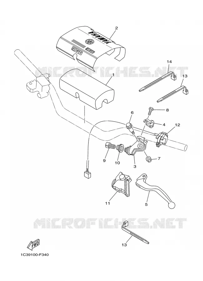 HANDLE SWITCH / LEVER Yamaha MOTO 125 2009 YZ  YZ125