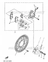 FRONT BRAKE CALIPER for Yamaha YZ 1991