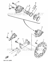 REAR BRAKE CALIPER for Yamaha YZ 1991