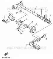 GEAR SHIFT SHAFT / LEVER for Yamaha YZ 1991