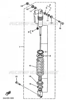 REAR SHOCK ABSORBER for Yamaha YZ 1991