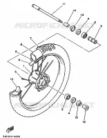 FRONT WHEEL for Yamaha YZ 1991
