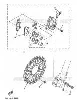 FRONT BRAKE CALIPER for Yamaha YZ 1991