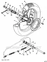 REAR WHEEL for Yamaha YZ 1991