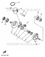 CRANKSHAFT / PISTON for Yamaha YZ 1991