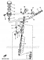 REAR BRAKE MASTER CYLINDER for Yamaha YZ 1991