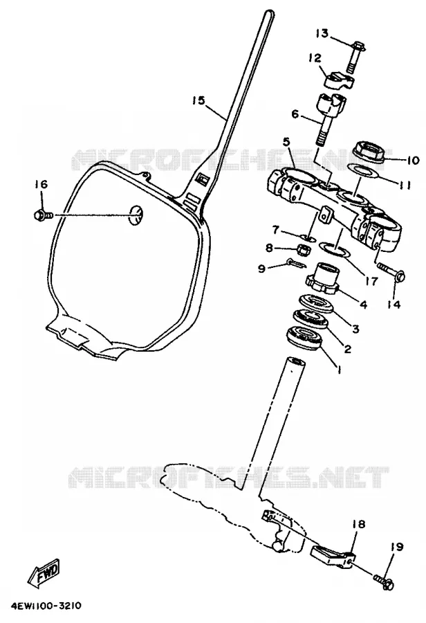 STEERING Yamaha MOTO 125 1993 YZ  YZ125E