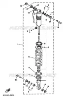REAR SHOCK ABSORBER for Yamaha YZ 1993