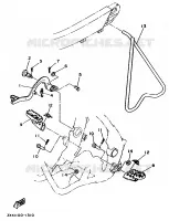 STAND / FOOTREST for Yamaha YZ 1993