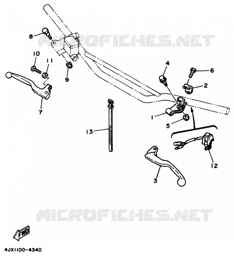 SWITCH / LEVER Yamaha MOTO 125 1994 YZ  YZ125F