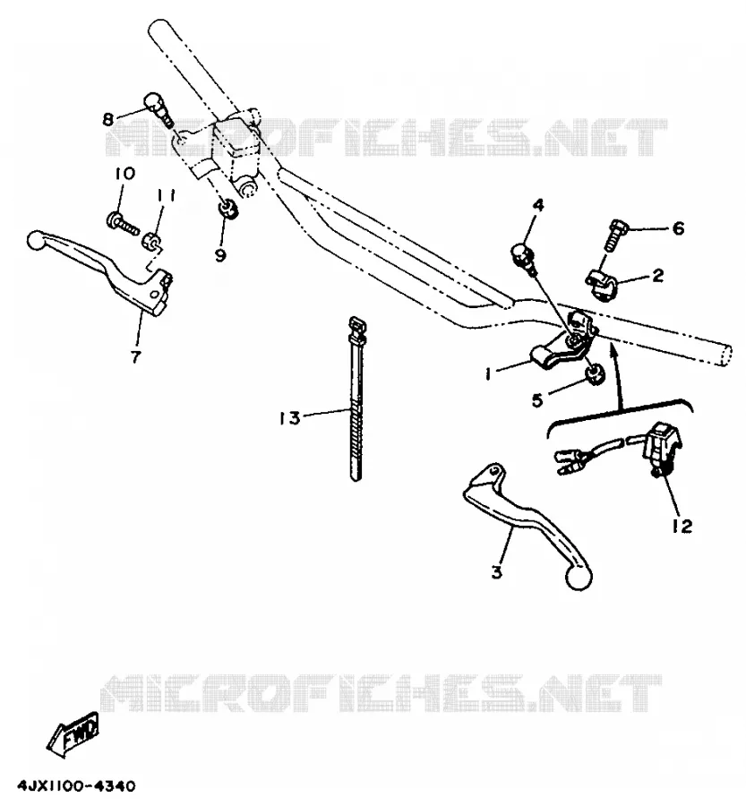 SWITCH / LEVER Yamaha MOTO 125 1994 YZ  YZ125F
