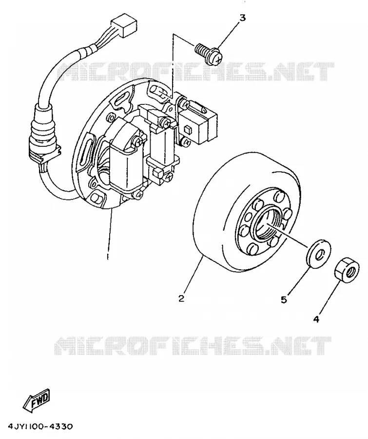 IGNITION Yamaha MOTO 125 1995 YZ  YZ125G
