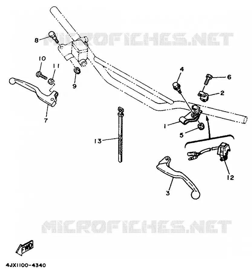 SWITCH / LEVER Yamaha MOTO 125 1995 YZ  YZ125G