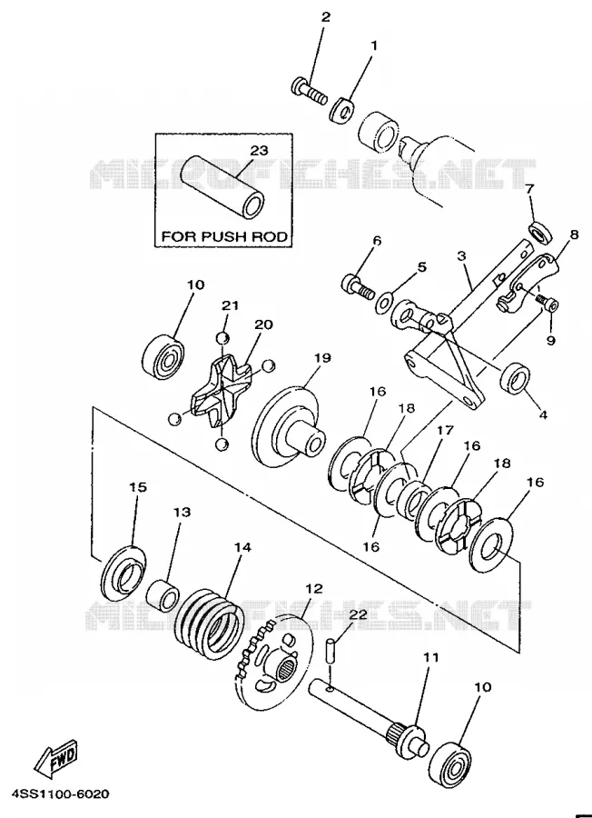 EXHAUST VALVE Yamaha MOTO 125 1996 YZ  YZ125H