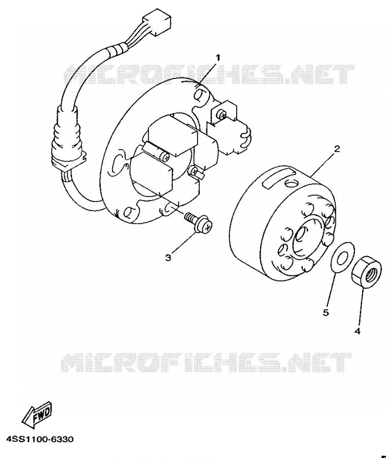 IGNITION Yamaha MOTO 125 1996 YZ  YZ125H