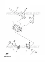 GEAR SHIFT SELECTOR DRUM / FORKS for Yamaha YZ 1997