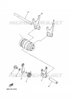 GEAR SHIFT SELECTOR DRUM / FORKS for Yamaha YZ 1997
