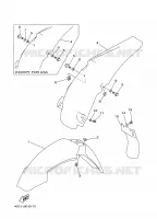 FENDER for Yamaha YZ 1997