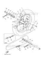 REAR WHEEL for Yamaha YZ 1997