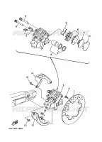 REAR BRAKE CALIPER for Yamaha YZ 1997