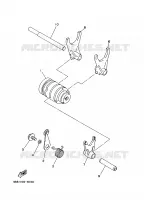 GEAR SHIFT SELECTOR DRUM / FORKS for Yamaha YZ 1997