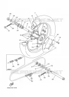 REAR WHEEL for Yamaha YZ 1997