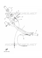 HANDLEBAR & CABLES for Yamaha YZ 1997