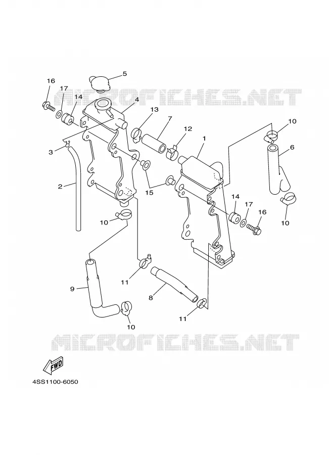 RADIATOR / HOSES Yamaha MOTO 125 1997 YZ  YZ125J