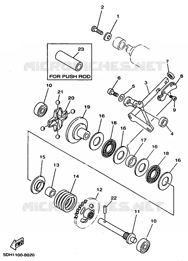 EXHAUST VALVE Yamaha MOTO 125 1998 YZ  YZ125K