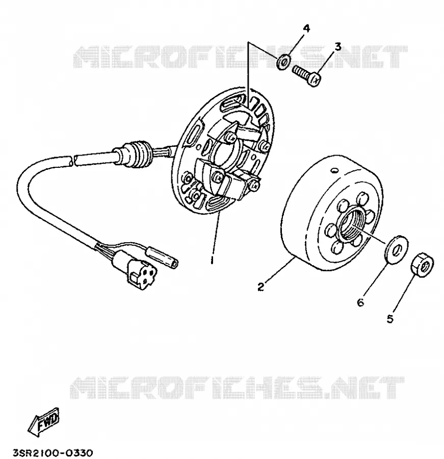 IGNITION Yamaha MOTO 125 1990 YZ  YZ125LC
