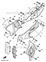 SIDE COVER   OIL TANK for Yamaha YZ 1993