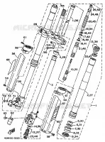 FRONT FORK for Yamaha YZ 1993
