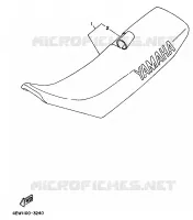 SEAT for Yamaha YZ 1993