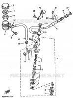 REAR BRAKE MASTER CYLINDER for Yamaha YZ 1993