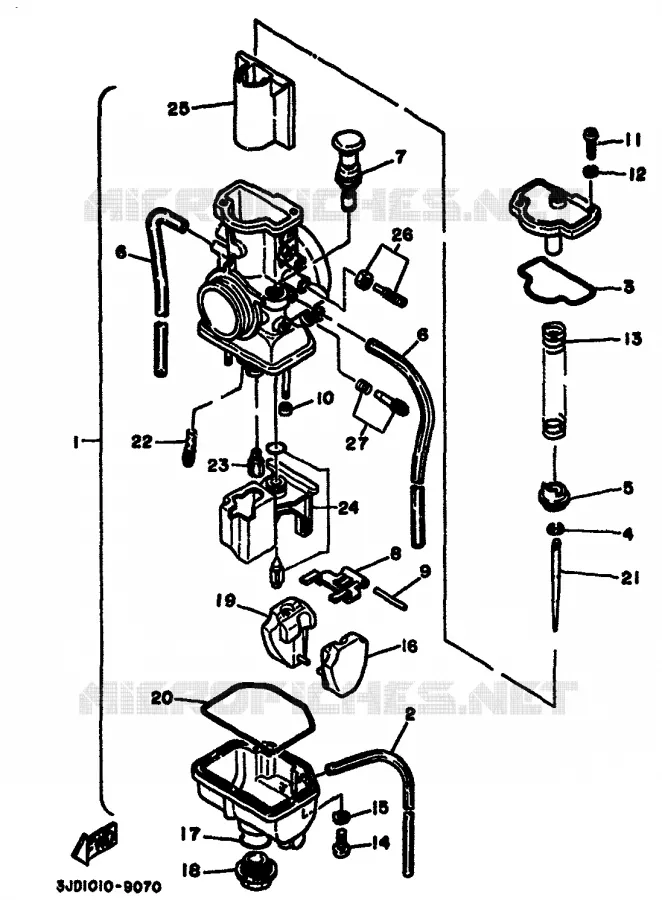 CARBURETOR Yamaha MOTO 125 1994 YZ  YZ125LC