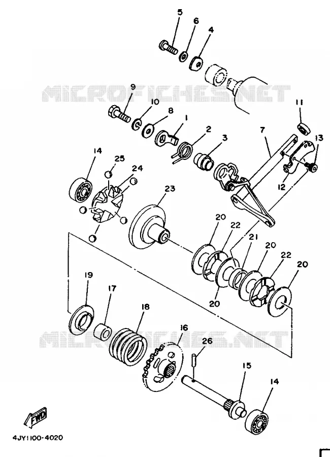 EXHAUST VALVE Yamaha MOTO 125 1994 YZ  YZ125LC