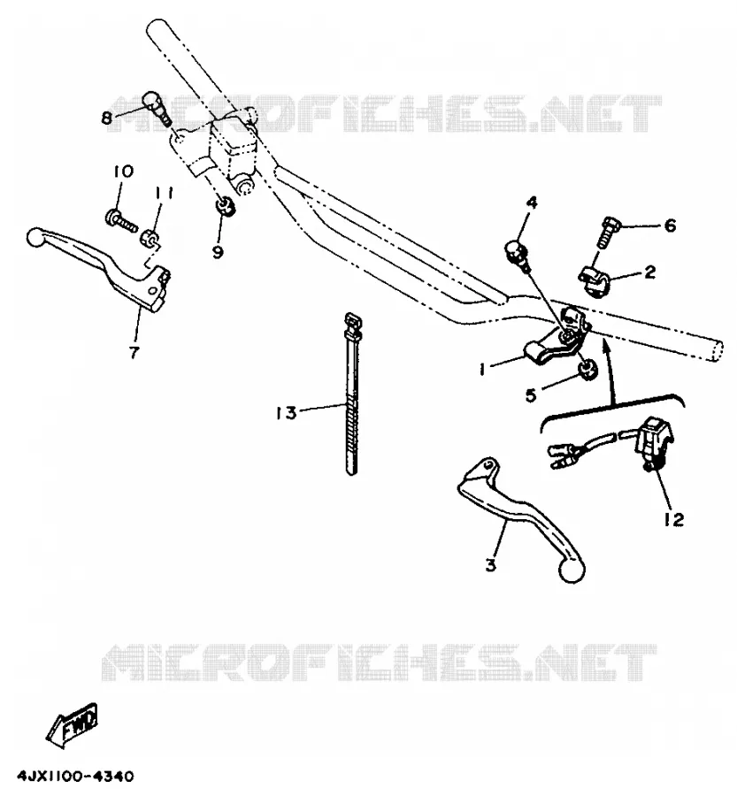SWITCH / LEVER Yamaha MOTO 125 1994 YZ  YZ125LC