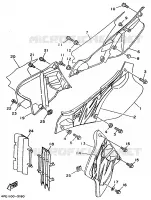 SIDE COVER   OIL TANK for Yamaha YZ 1995