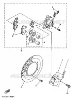 FRONT BRAKE CALIPER for Yamaha YZ 1995
