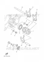 GEAR SHIFT SELECTOR DRUM / FORKS for Yamaha YZ 2002